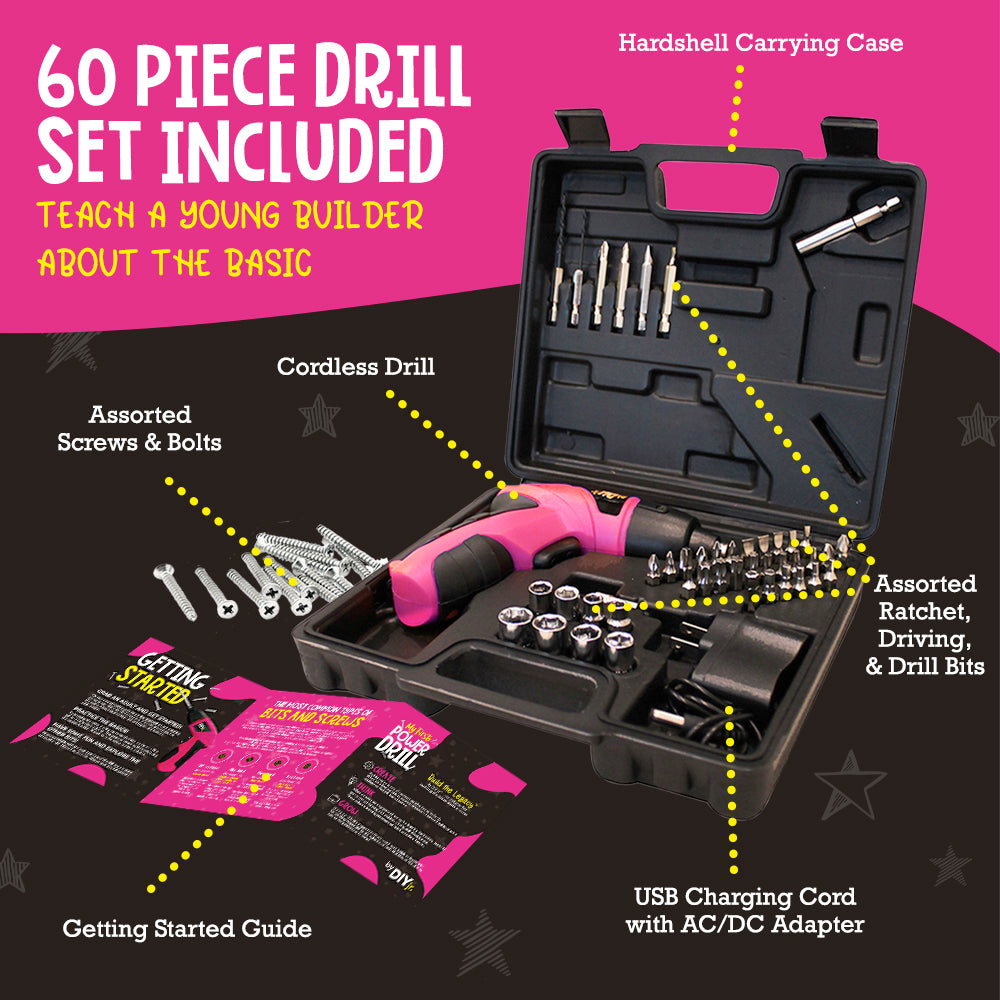 My First Power Drill - Pink – DIYJr