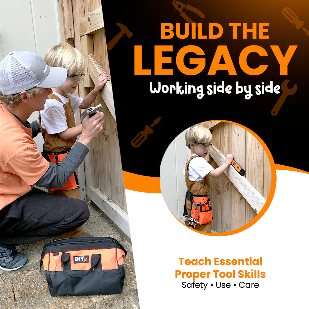 My First Tool Set - Real Tools for Kids - Orange – DIYJr